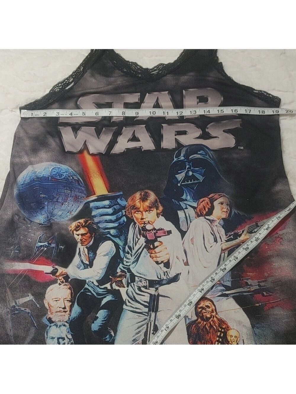 STAR WARS A NEW HOPE NIGHTIE Sz Lg - Picture 5 of 8